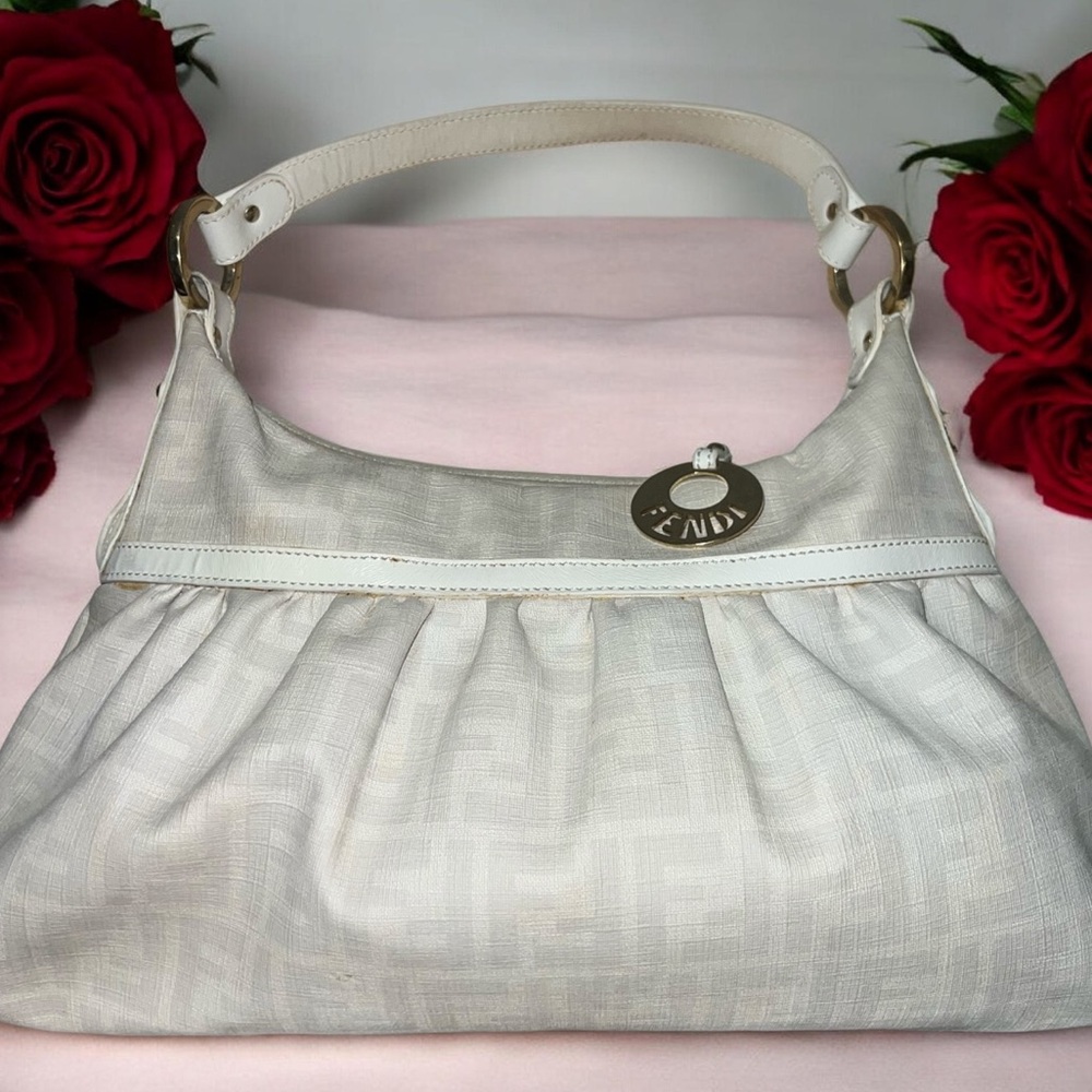 FENDI Zucca Canvas Chef Hobo Bag